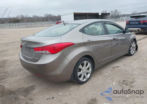 2013 Hyundai Elantra Limited from USA, damaged, VIN 5NPDH4AE4DH194553